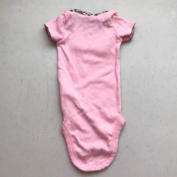 CARTER’S Onesie Monkey Face Leopard Print Snaps - Picture 6 of 6